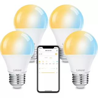 4 Bombillas Led Wifi Inteligente 