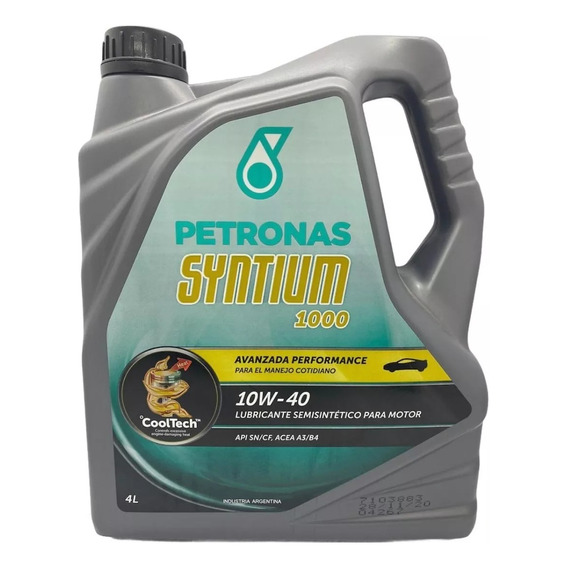 Lubricante Petronas Syntium 1000 10w40 4litros