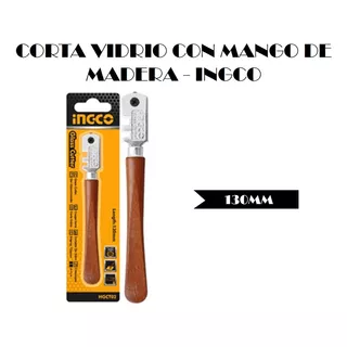 Corta Vidrio Con Mango De Madera 130mm - Ingco