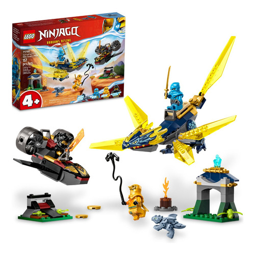 Kit Lego Ninjago Batalla Por Dragón Bebé De Nya Y Arin 71798 Cantidad de piezas 157