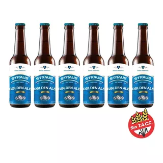 Cerveza Artesanal Straus Golden 330 Ml Sin Tacc Pack X 6