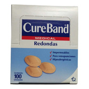  Curitas Redondas Post Puncion Cureband Caja X 100 Und