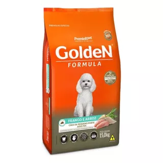 Golden Formula Cães Adultos De Pequeno Porte Frango E Arroz 15kg