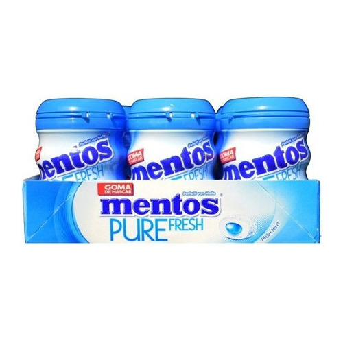 Chicles Mentos Azul Sin Azúcar X 6 Tarro - Kg A $35