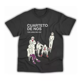 Camiseta Premium Dtf Rock Cuarteto De Nos 2024
