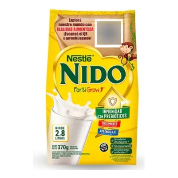 Pack Leche En Polvo Nido Clásica Pouch 370g X 6 U - Ma