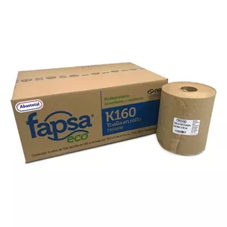 Toalla En Rollo Fapsa® Eco K160 Con 6 Rollos Tr03690