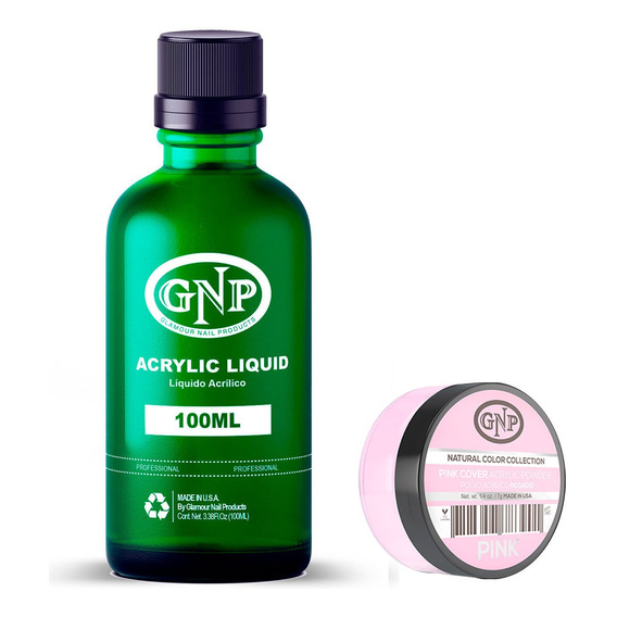 Cover Gnp Pink 7gr. + Líquido Acrílico Gnp 100ml