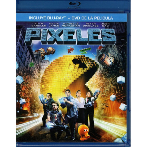 Pixeles Pixels Adam Sandler Pelicula Blu-ray + Dvd