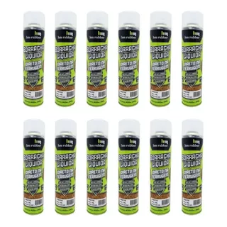 Kit 12 Borracha Líquida Impermeabilizante 400ml Rubber Spray