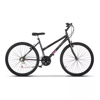 Bicicleta  De Passeio Ultra Bikes Bike Aro 26 18 Marchas Freios V-brakes Cor Preto-fosco