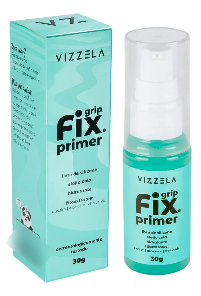 Vizzela Primer Grip Fix 30g - Livre De Silicone Fitoextratos Tom Do Primer Grip Fix Primer