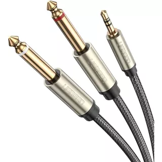 Cable Divisor Trs 3.5mm 1/8 A Trs 6.35mm 1/4 Dual De 6ft