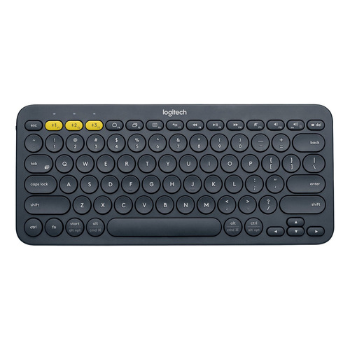 Logitech K380, Teclado Multi-dispositivo Bluetooth Color del teclado Grafito Idioma Español