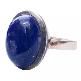 Anillo Plata 925 Lapiz Lazuli Anp14 Reina Catalina