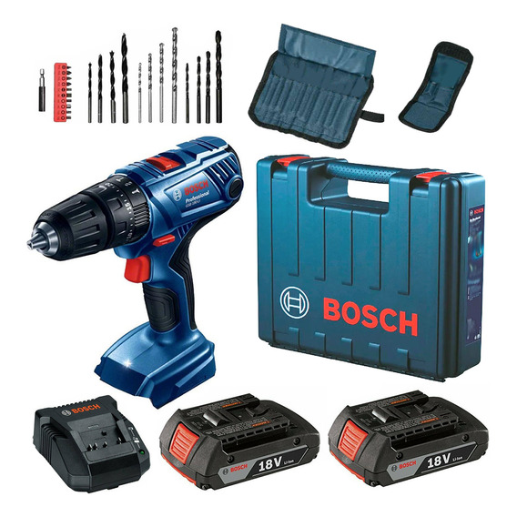 Taladro Inalambrico Atornillador 18v Bosch Gsb 180-li Kit