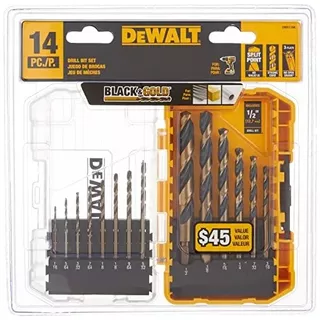 Conjunto De 14 Peças Dewalt Dwa1184 Revestido De Óxido Preto