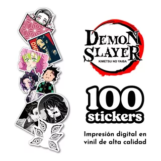 Pegatinas Stickers Calcomanía Auto Moto Laptop Demon Slayer