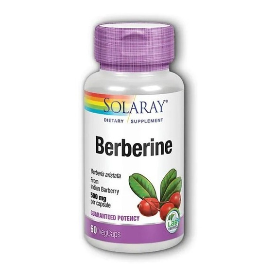 Berberine 500 Mg 60 Veg Capsulas De Solaray