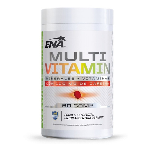 Multivitamin Ena Sport - Minerales, Vitaminas, Cafeína Sabor Neutro