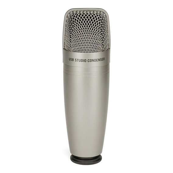 Micrófono Samson C01U Pro Condensador Supercardioide color plateado