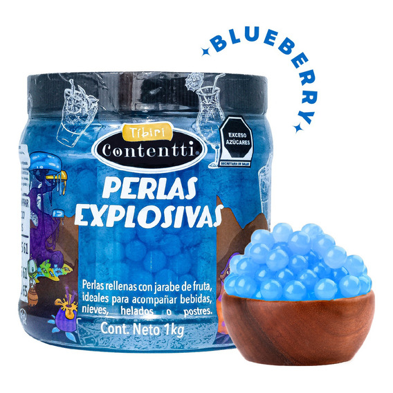 Perlas explosivas sabor mora azul Italianas