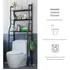 Estantes Armario Mueble Organizador Baño Inodoro Metal Acero IMBACK Color Negro