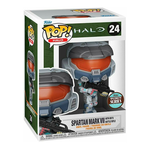 Funko Pop Spartan Mark Vii Con Rifle De Batalla 24 Specialty