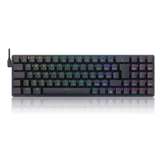 Teclado Mecânico Redragon 80% Ashe K626-kb Switch Blue Preto