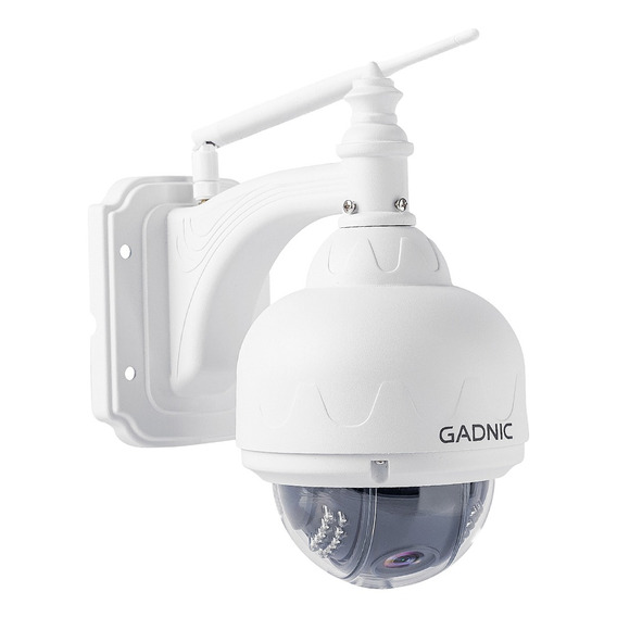 Cámara Seguridad Gadnic Ip P2p Wifi Hd Domo Motorizado Visión Nocturna Color Blanco