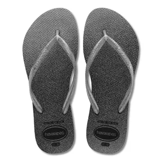 Sandalia Feminina Com Glitter Havaianas Slim Gloss