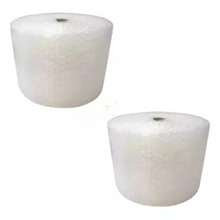 2 Rollos De Plastico Burbuja 30cm X 50m Proteccion Productos