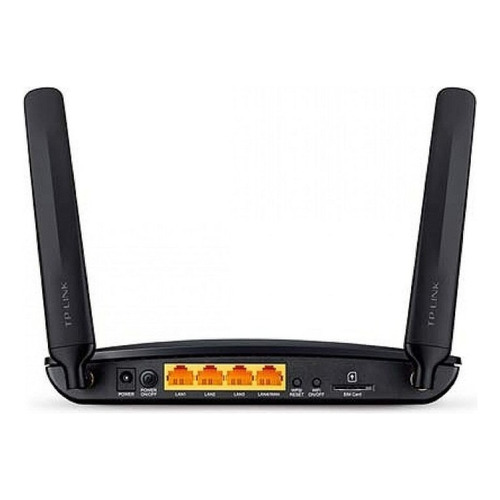 Router 4g Lte Chip Sim Wifi Lan Dual Band Ac750 Tplink Mr200 Color Negro