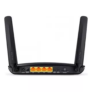 Router 4g Lte Chip Sim Wifi Lan Dual Band Ac750 Tplink Mr200 Color Negro