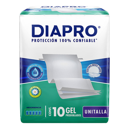 Diapro Predoblado gel unitalla 10 piezas