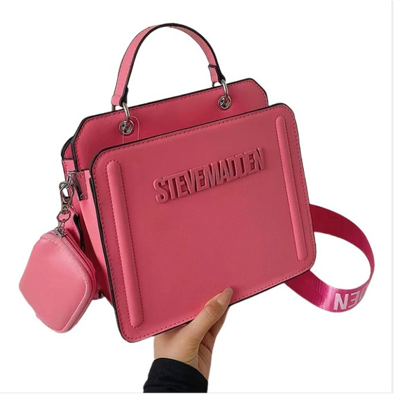 Color Sólido Letras Mano Bl Bolsa De Mujer Bolsa Crossbody