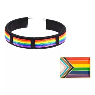 Pin Pride Lgbtqi+ Bisexual Gay Transexul + Pulsera Arcoíris