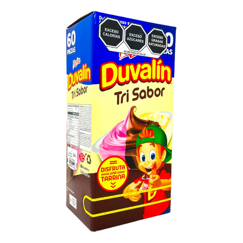 Dulce Cremoso Duvalin Ricolino Trisabor 60 Piezas