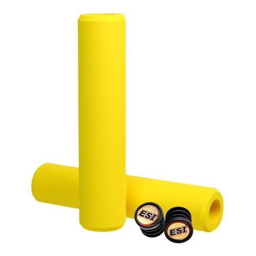Puños Mtb Esi Grips Chunky Originales 100% Silicona Color Amarillo