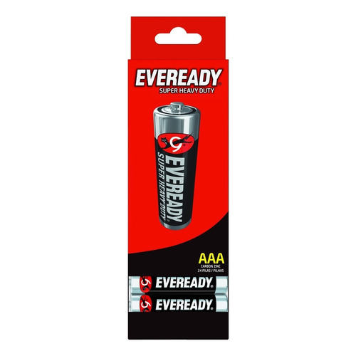 Pila AAA Eveready Carbón Caja dispensadora X24un