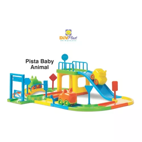 Super Pista Com 6 Carrinhos Brinquedo Corrida Infantil 28pçs