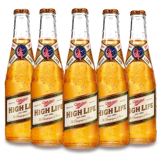 Cerveza Miller High Life - 12 Botellas De 355 Ml