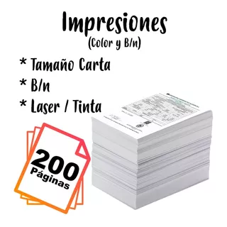 Impresiones Copias Blanco Y Negro Carta/oficio