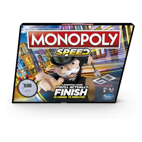 Monopoly - Speed - Juego De Mesa - Hasbro