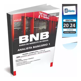 Apostila Analista Bancário 1 - Bnb - Banco Do Nordeste - 2024