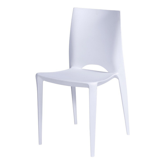 Silla Zoé Para Sala Comedor Jardín Color de la estructura de la silla Blanco