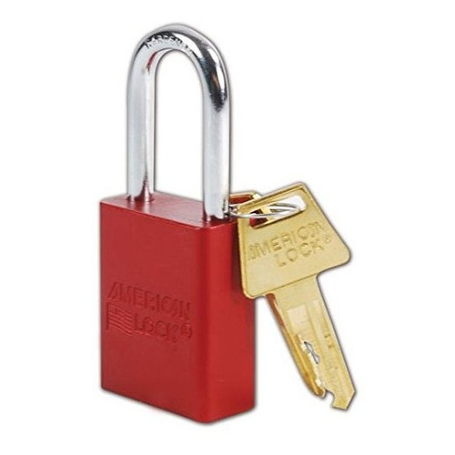 Master Lock A1106red Candado De Seguridad Rojo De Aluminio Color Red