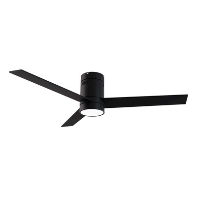 Ventilador De Techo Haiti Negro Madera Windstyle Smart 1.32 M Negro/ratán 3