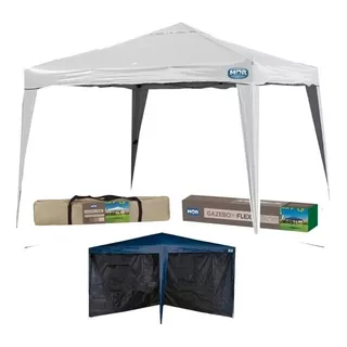 Gazebo Tenda Articulado Sanfonada Mor 3x3m + 1 Parede