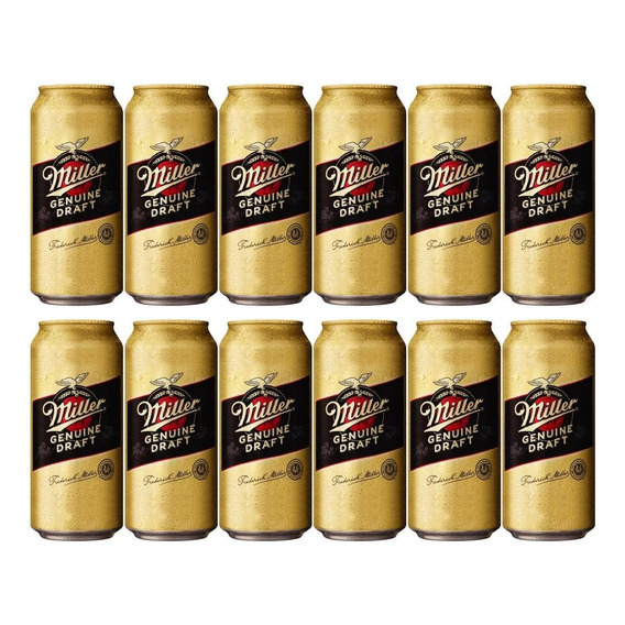 Cerveza Miller Genuine Draft Lata 473ml X12 - Fullescabio